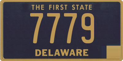 DE license plate 7779