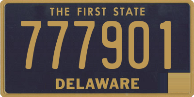 DE license plate 777901