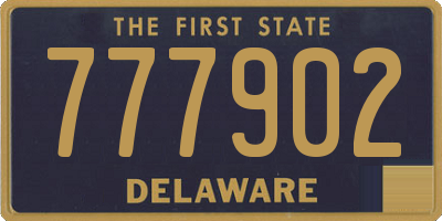 DE license plate 777902