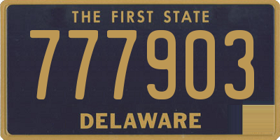 DE license plate 777903