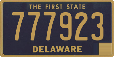DE license plate 777923
