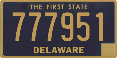 DE license plate 777951