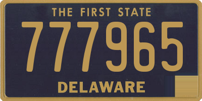 DE license plate 777965