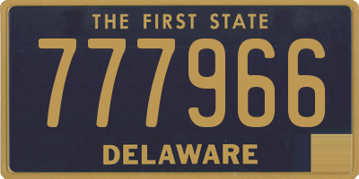DE license plate 777966
