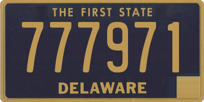 DE license plate 777971