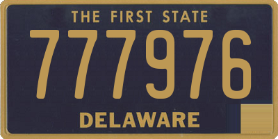 DE license plate 777976