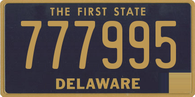 DE license plate 777995
