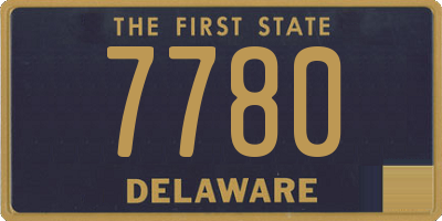 DE license plate 7780