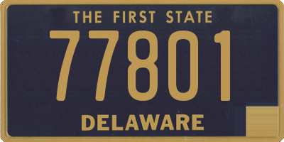 DE license plate 77801