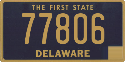 DE license plate 77806