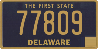 DE license plate 77809