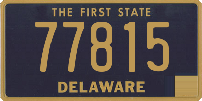 DE license plate 77815