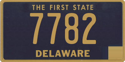 DE license plate 7782