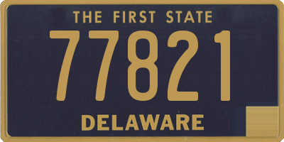 DE license plate 77821