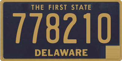 DE license plate 778210