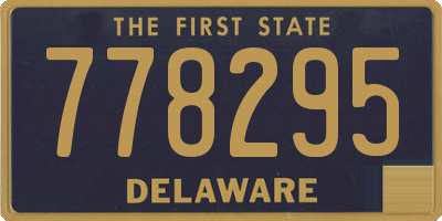 DE license plate 778295