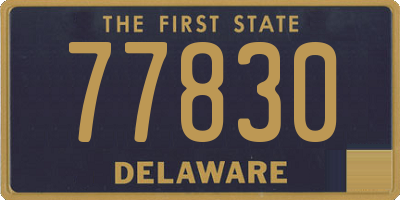 DE license plate 77830