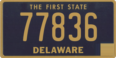 DE license plate 77836