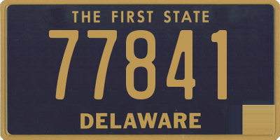 DE license plate 77841
