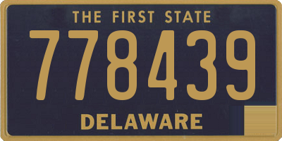 DE license plate 778439