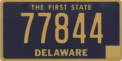 DE license plate 77844