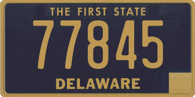 DE license plate 77845