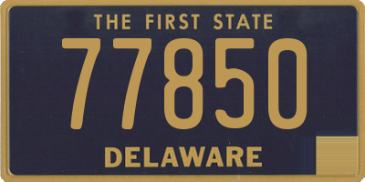 DE license plate 77850