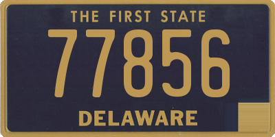 DE license plate 77856