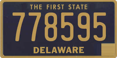 DE license plate 778595
