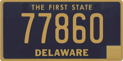 DE license plate 77860