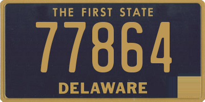 DE license plate 77864