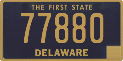 DE license plate 77880