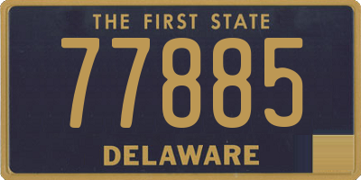 DE license plate 77885