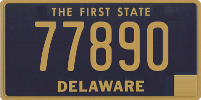 DE license plate 77890