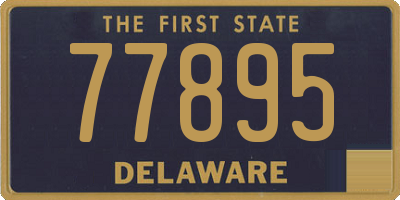 DE license plate 77895