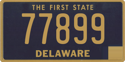 DE license plate 77899