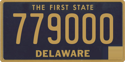 DE license plate 779000