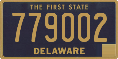 DE license plate 779002