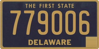 DE license plate 779006