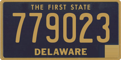 DE license plate 779023