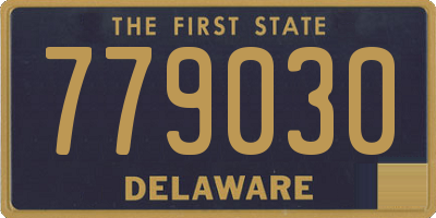 DE license plate 779030