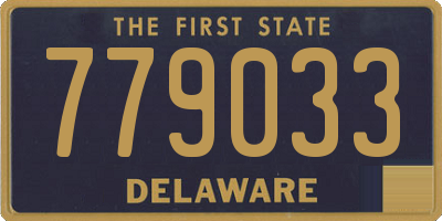DE license plate 779033