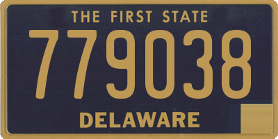 DE license plate 779038