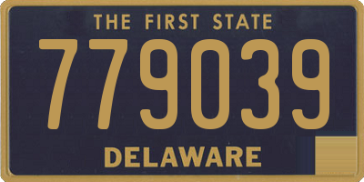DE license plate 779039