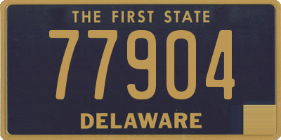 DE license plate 77904