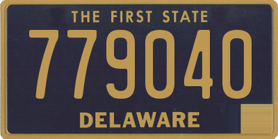 DE license plate 779040