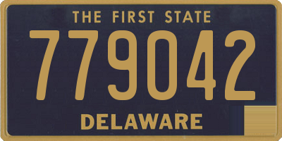 DE license plate 779042