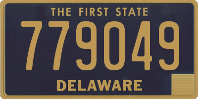 DE license plate 779049