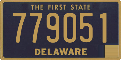 DE license plate 779051