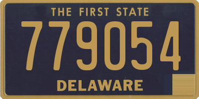 DE license plate 779054